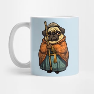 Cute Pope Pug Design Mug